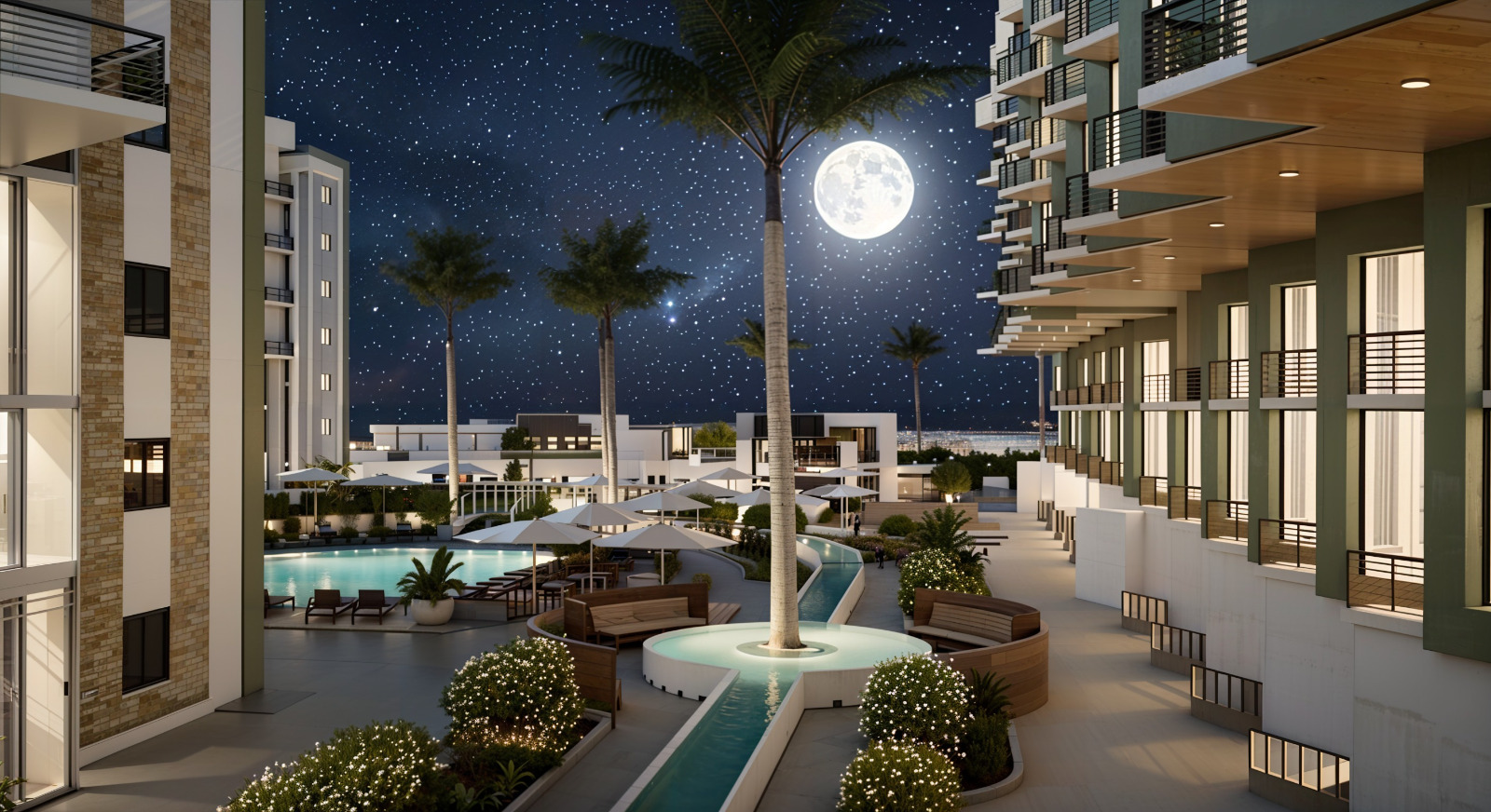Hayat Resort Hurghada - Low-Density Design: With only 20% of the site developed, HAYAT provides generous open spaces, landscaped gardens, and greater privacy than many traditional apartment projects.