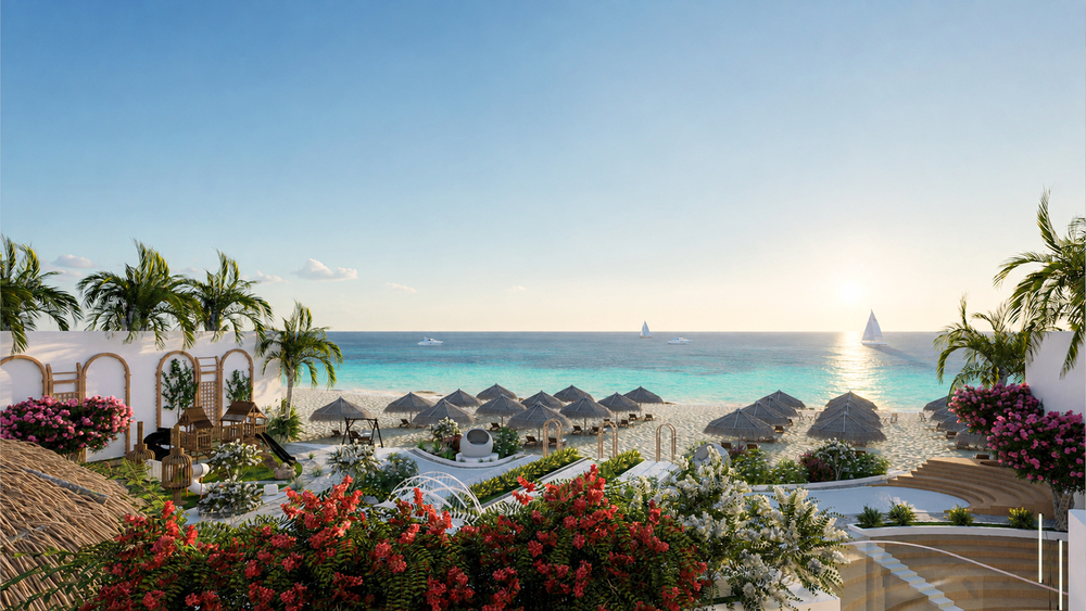 Athena Resort beach and Red Sea view