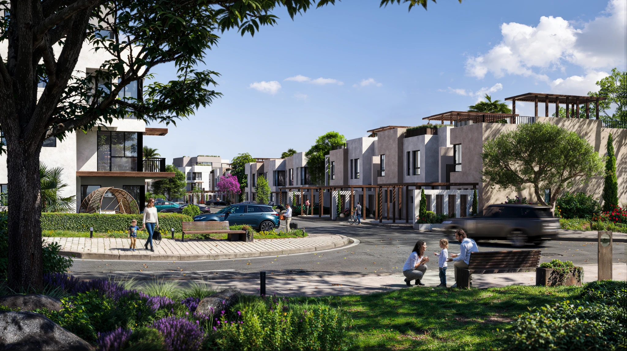 Walkable neighborhood lifestyle